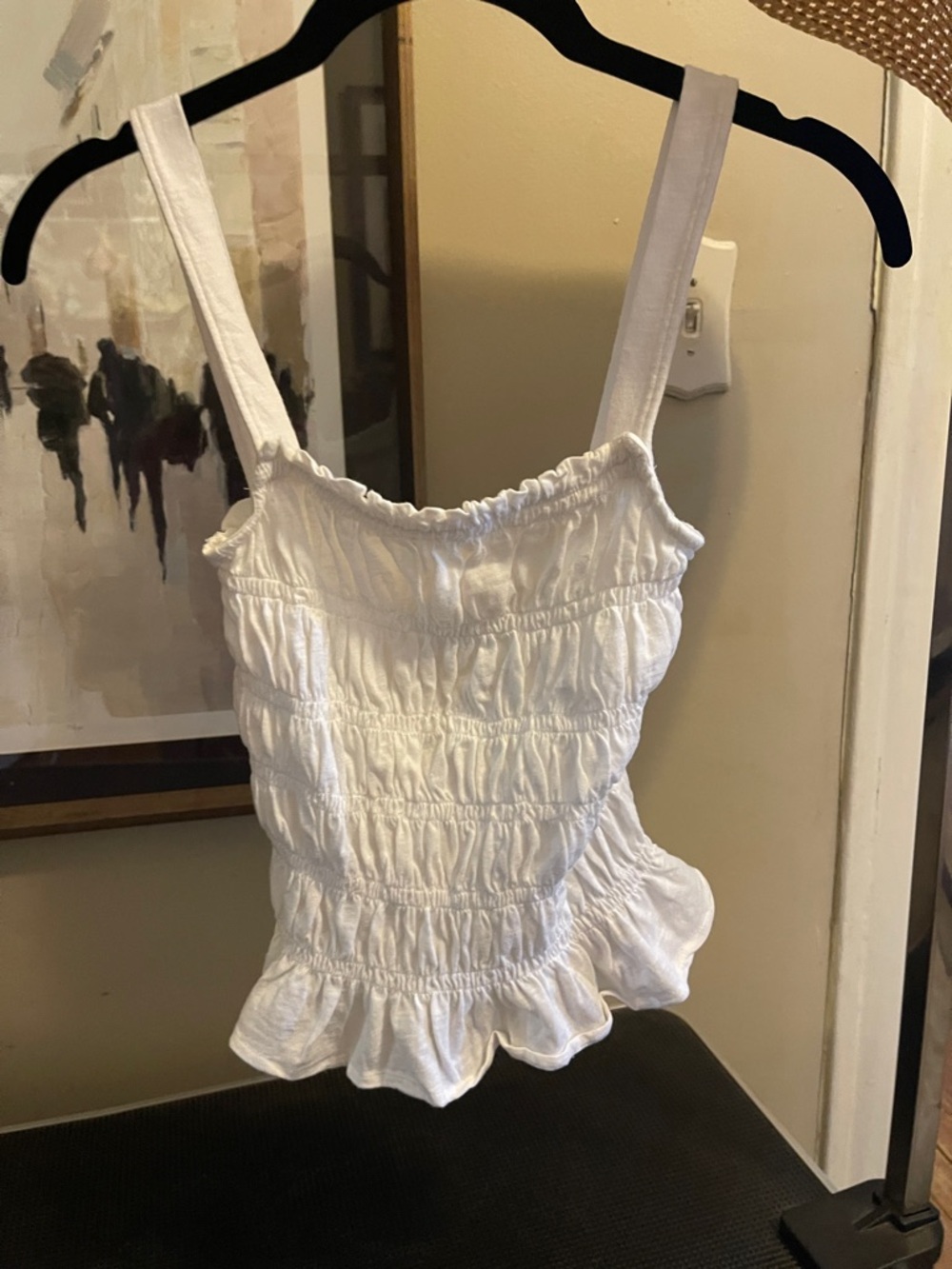 Universal Thread White Smocked Blouse - White